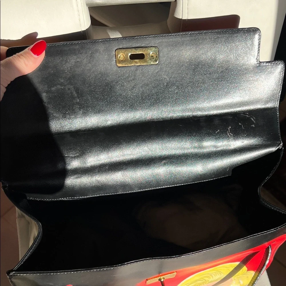 Valentino Orlandi Black and Red Marilyn Monroe Satchel - Picture 4 of 6